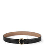 Black Leather Panthère de Cartier Belt (85cm)