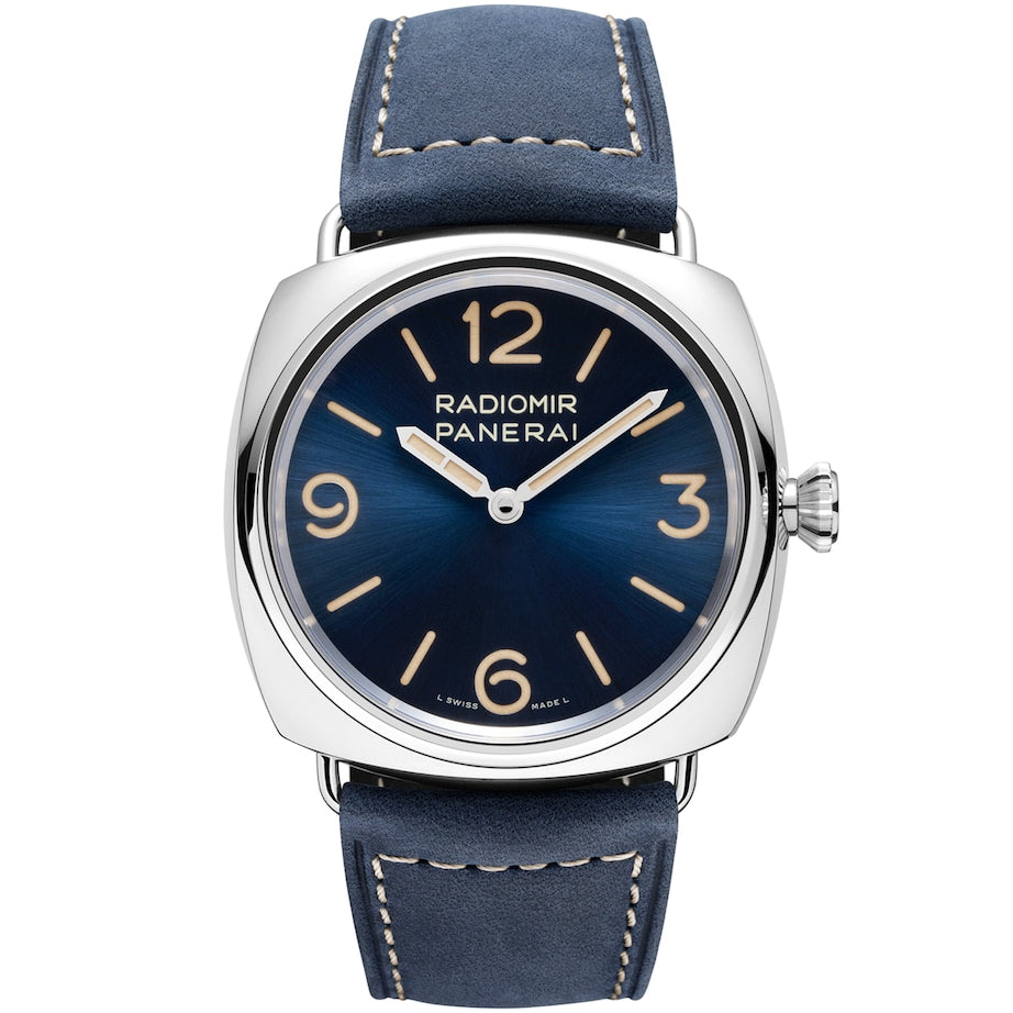 Stainless Steel and Calf Leather Radiomir Officne Watch 45mm