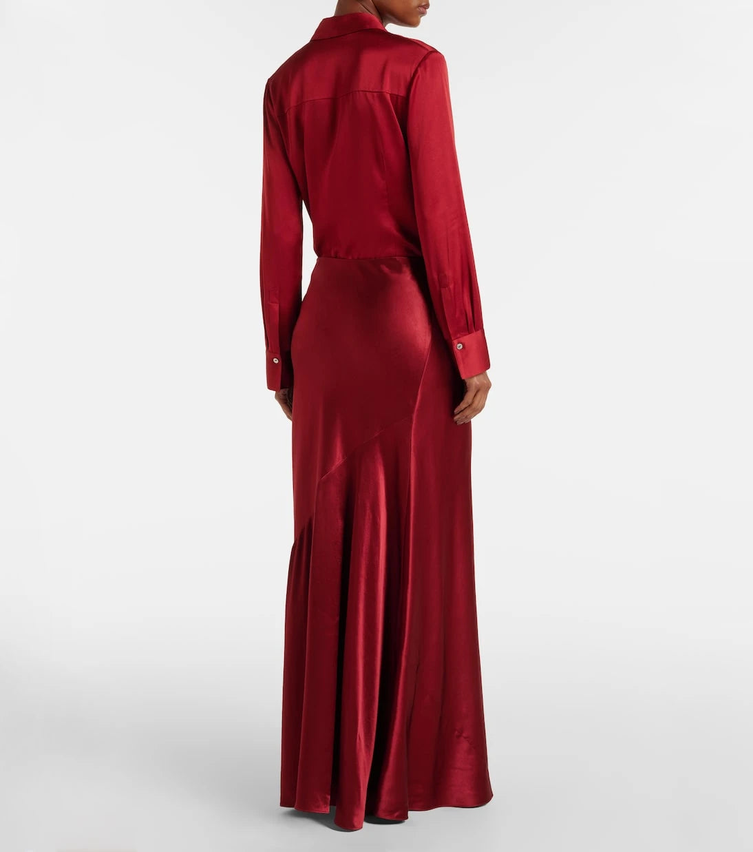Vince - Satin maxi skirt