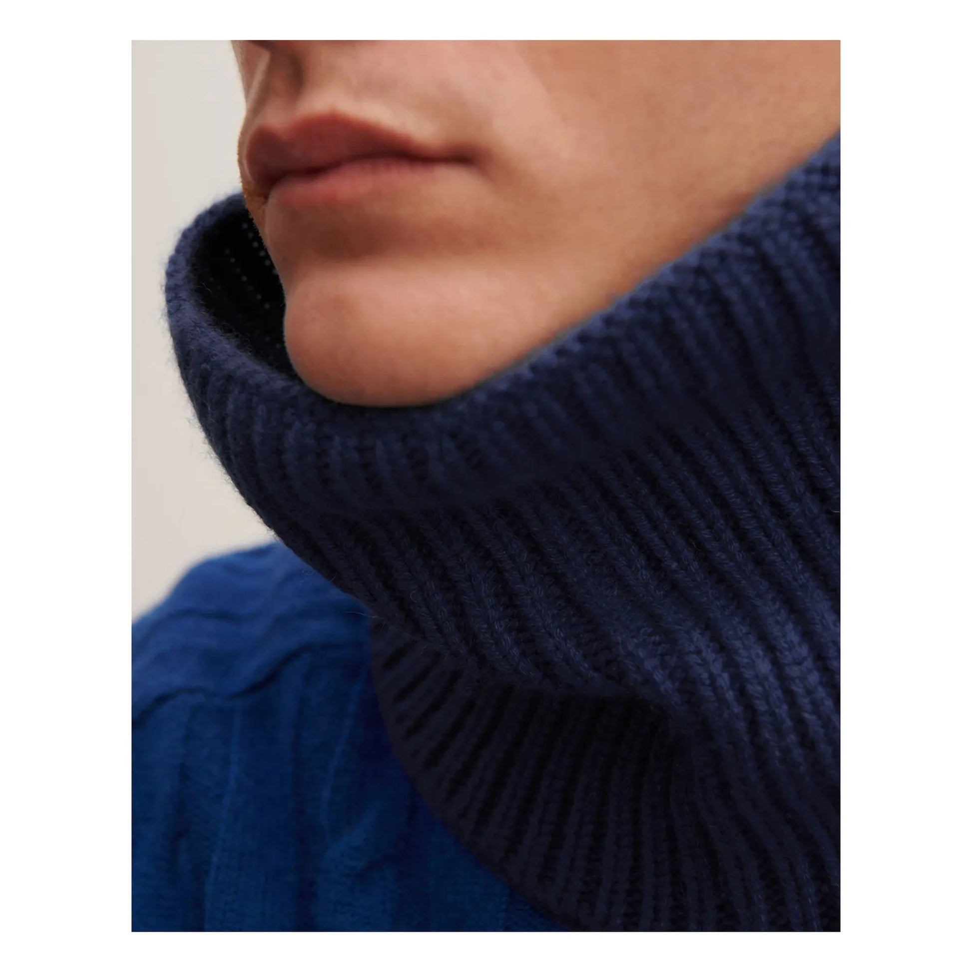Bompard - 12-thread Cashmere Rib Choker | Navy blue