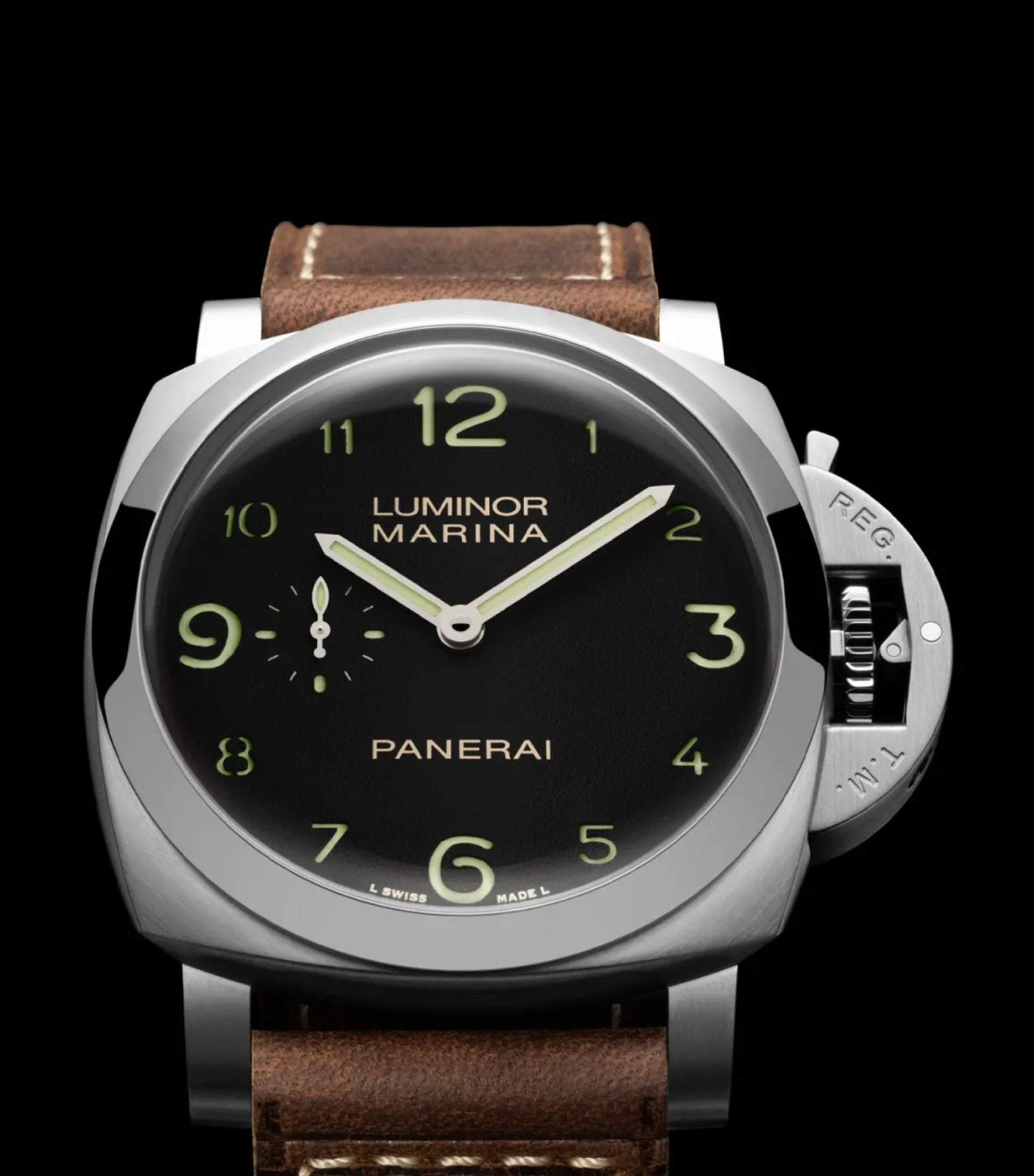 Panerai Stainless Steel Luminor Watch 44mm