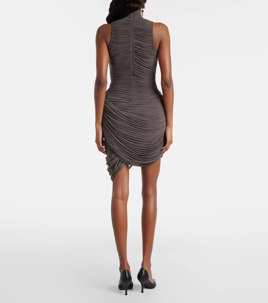 Magda Butrym - Floral-appliqué ruched minidress