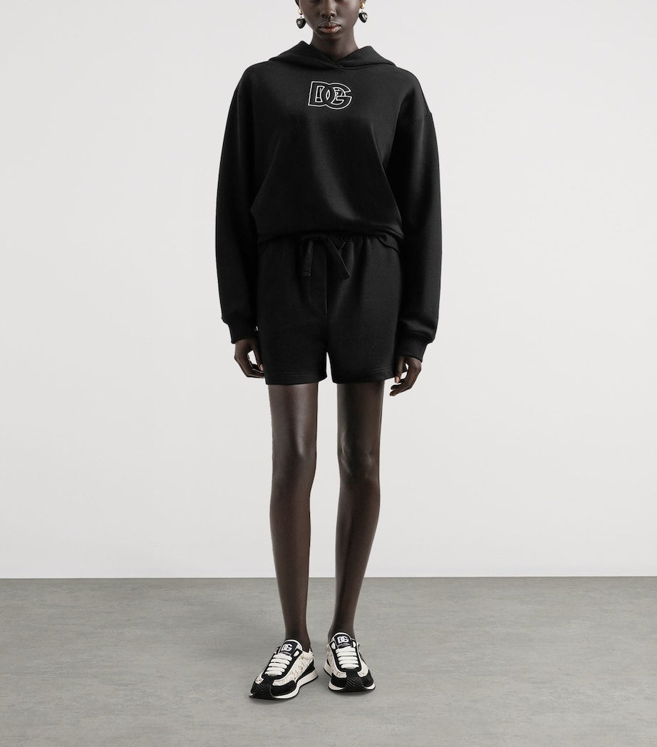 Cotton Logo Hoodie N0000-BLACK