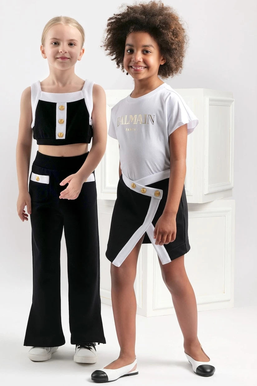 Balmain Kids - Cotton jersey dress