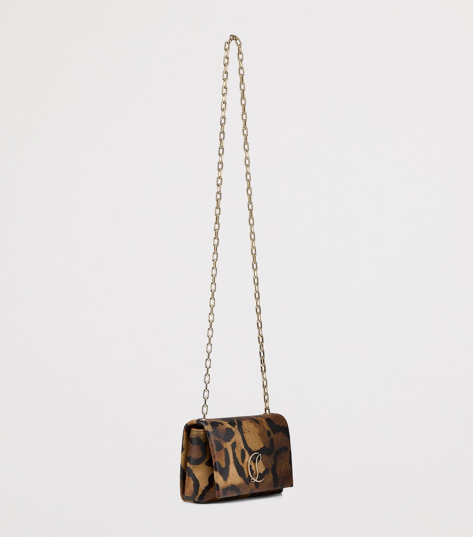 Brown Loubi54 Pony Hair Clutch Bag