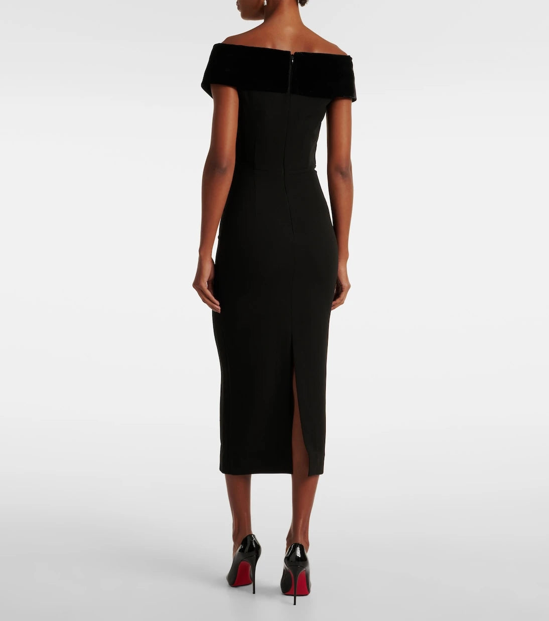 Roland Mouret - Off-shoulder velvet gown