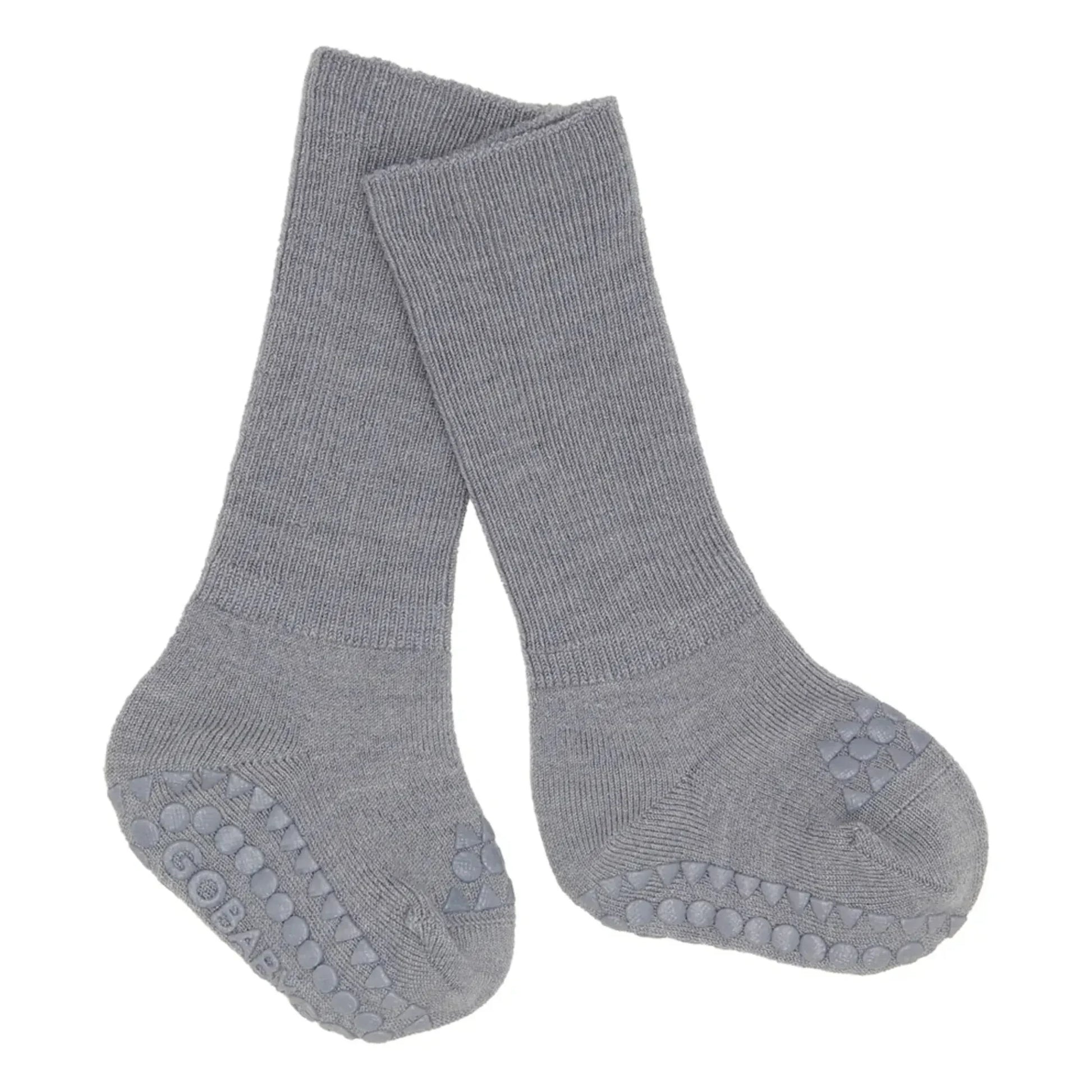 GOBABYGO - Anti-slip Merino Wool Socks | Grey