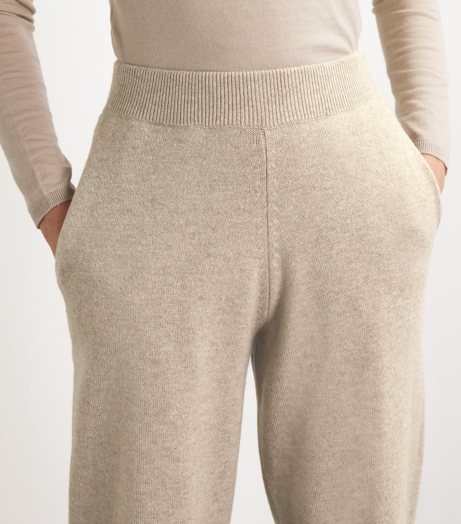 Cashmere Wide-Leg Sweatpants