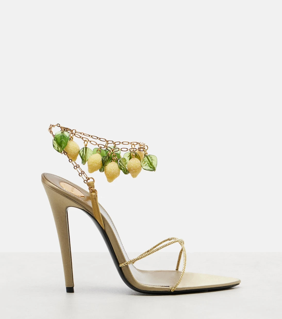 Saint Laurent - Mon Chéri embellished suede sandals