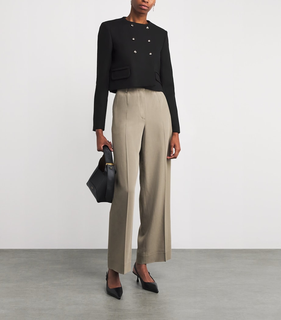 Black Cropped Spencer Jacket