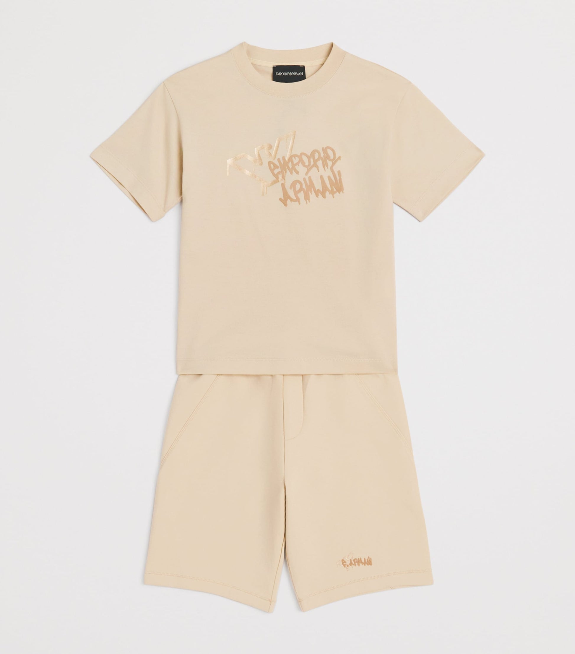 Emporio Armani Kids Logo Print Sweatshorts (4-16 Years)