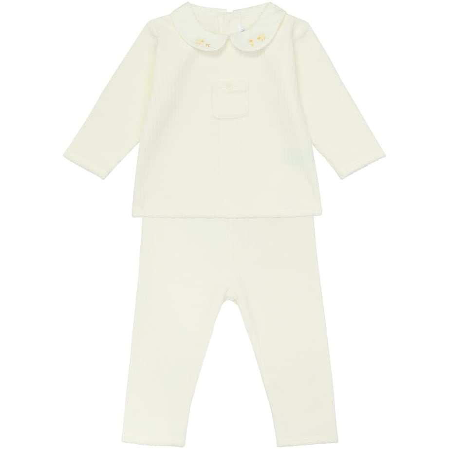 Cotton-Blend Top and Trousers Set (0-24 Months)