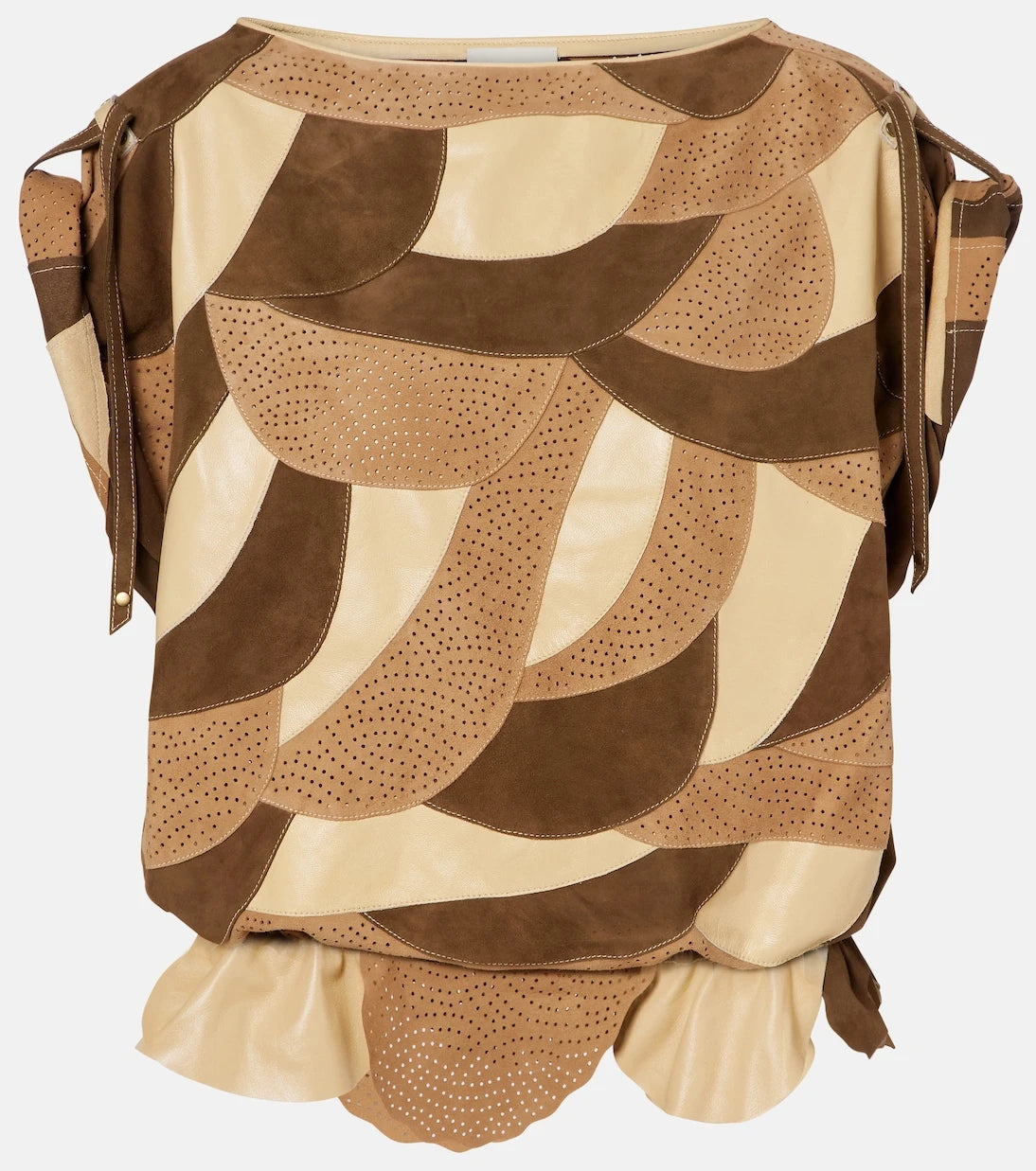 Isabel Marant - Dalmy perforated suede top