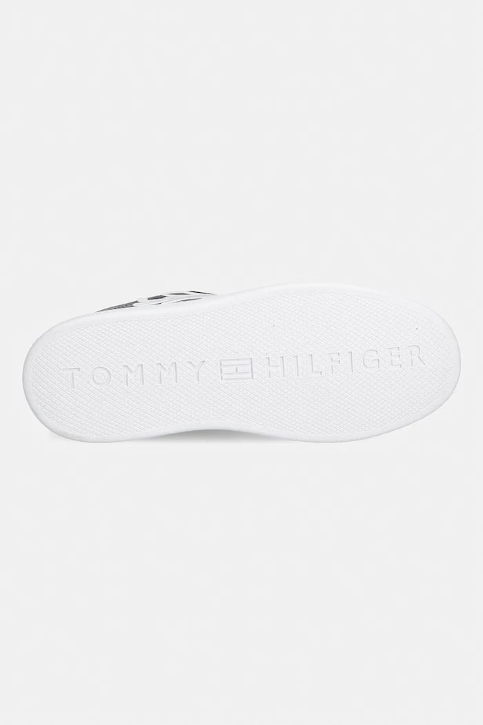 Tommy Hilfiger TH ICON COURT SCRIPT маратонки дамски от кожа
