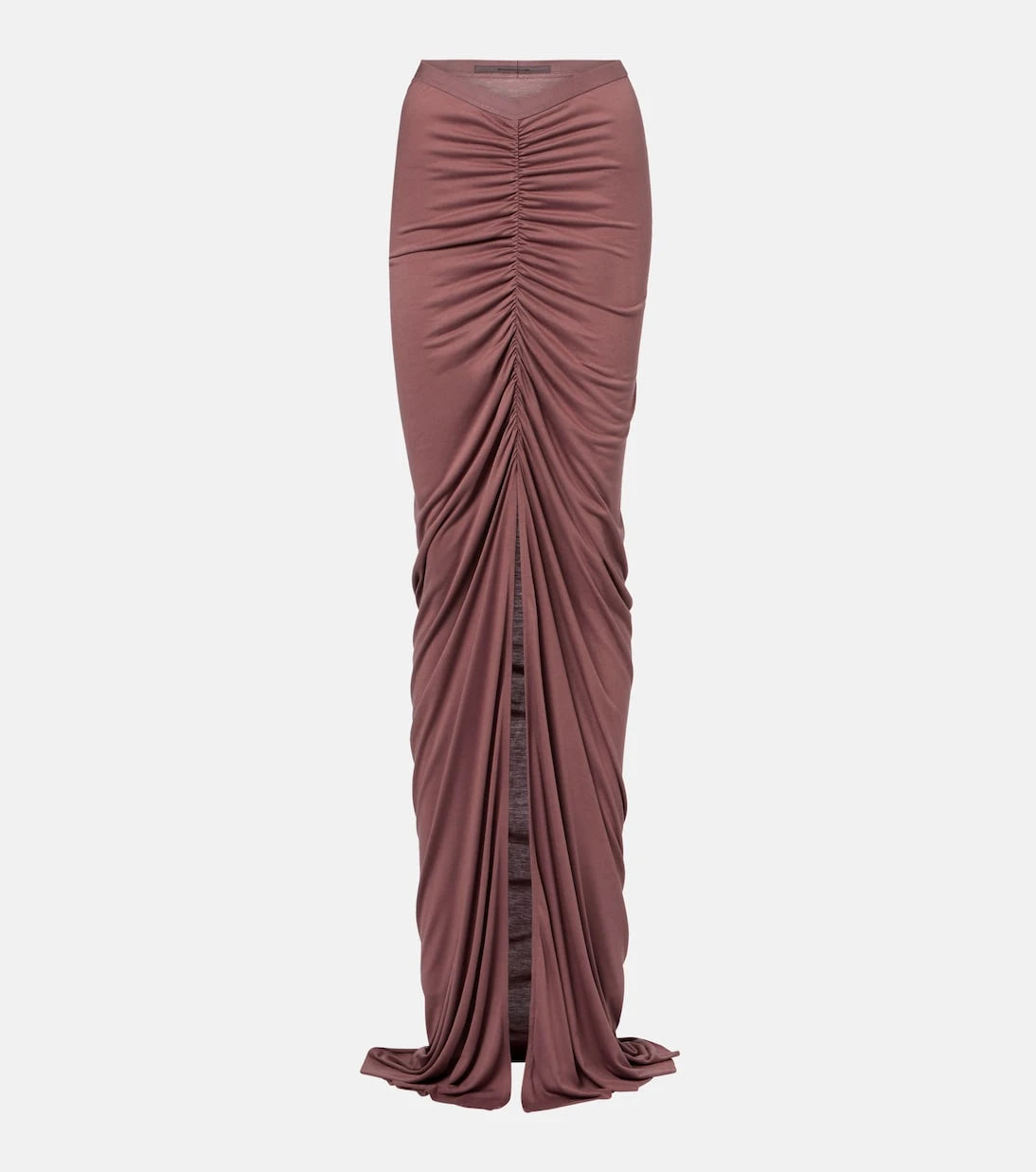 Rick Owens - Poppy LS ruched jersey maxi skirt