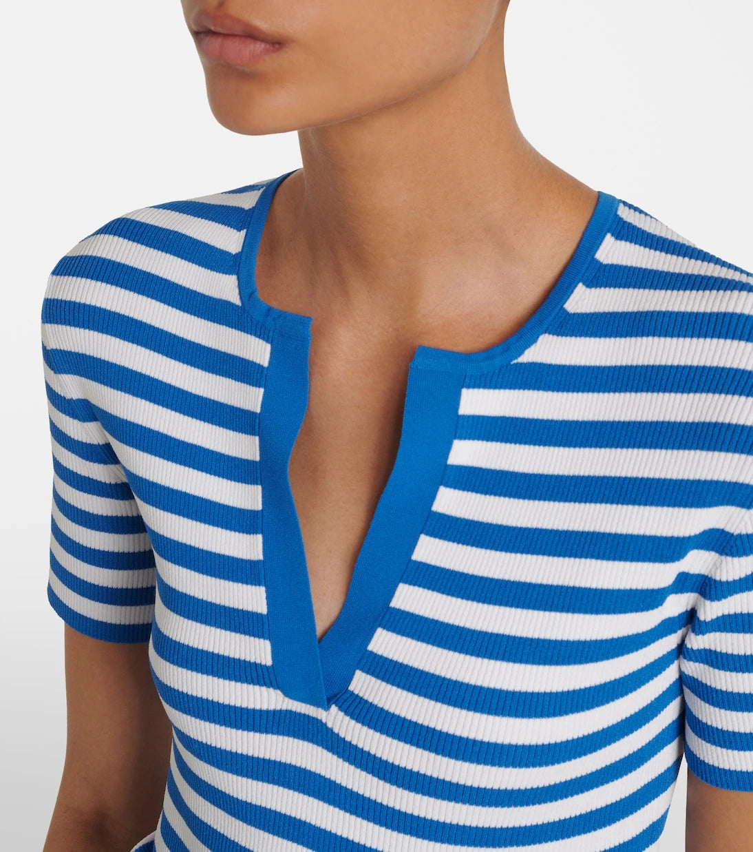 Max Mara - Striped scarf-detail knitted top