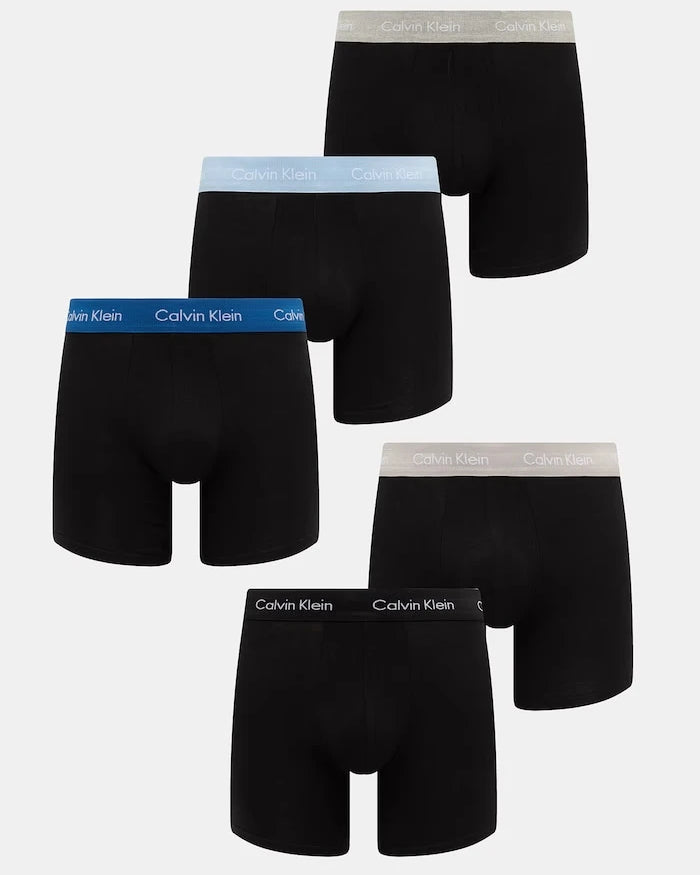 Calvin Klein Underwear erkek pamuklu elastan boxer 5'li