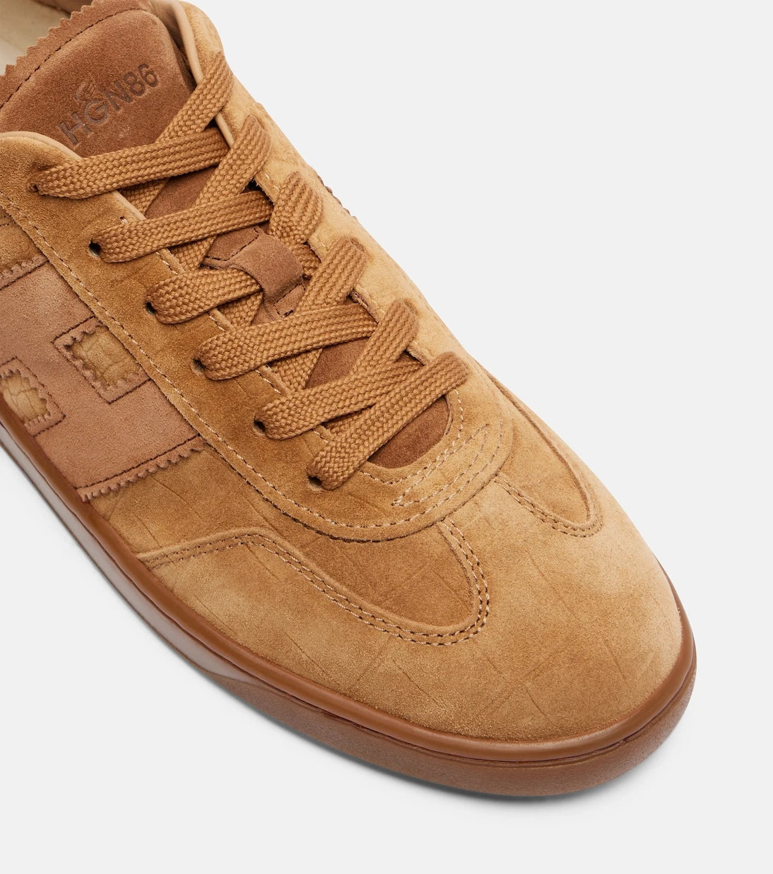 Hogan - Hogan Cool croc-effect suede sneakers