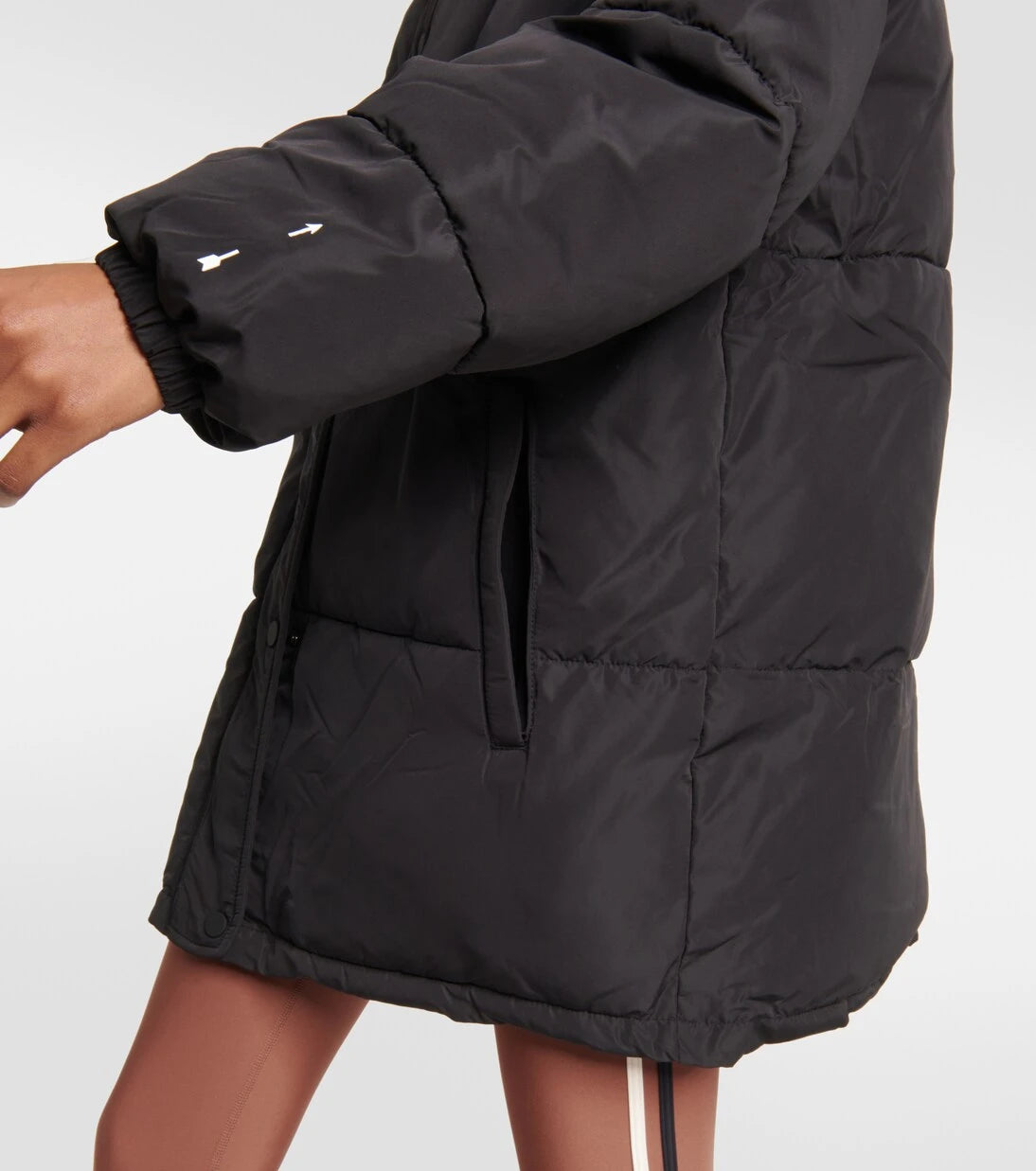 The Upside - Rocky belted puffer jacket