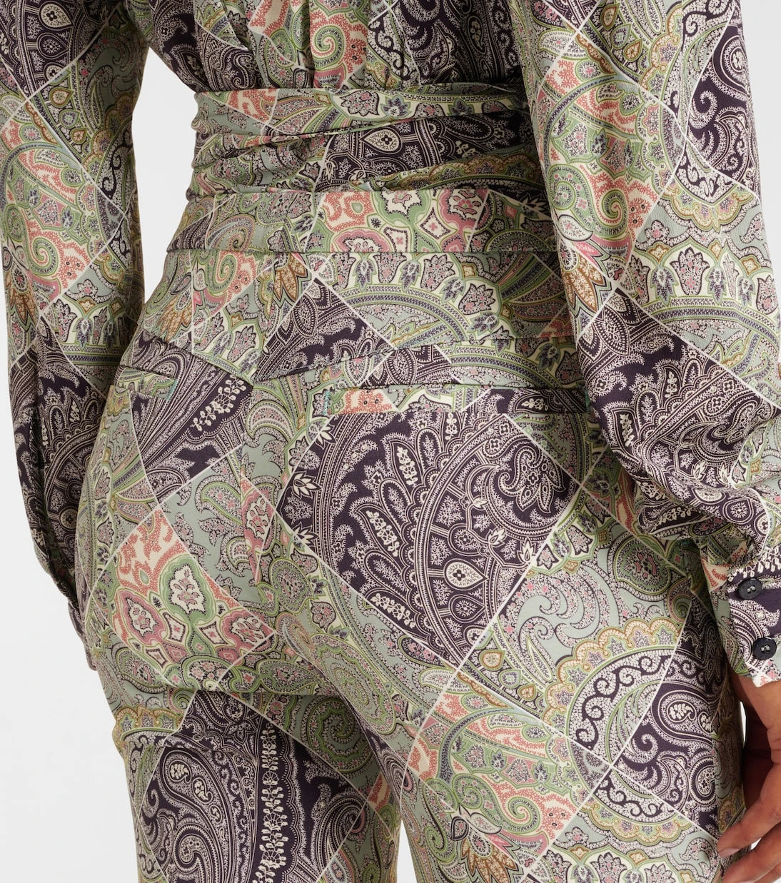 Etro - Paisley high-rise flared pants