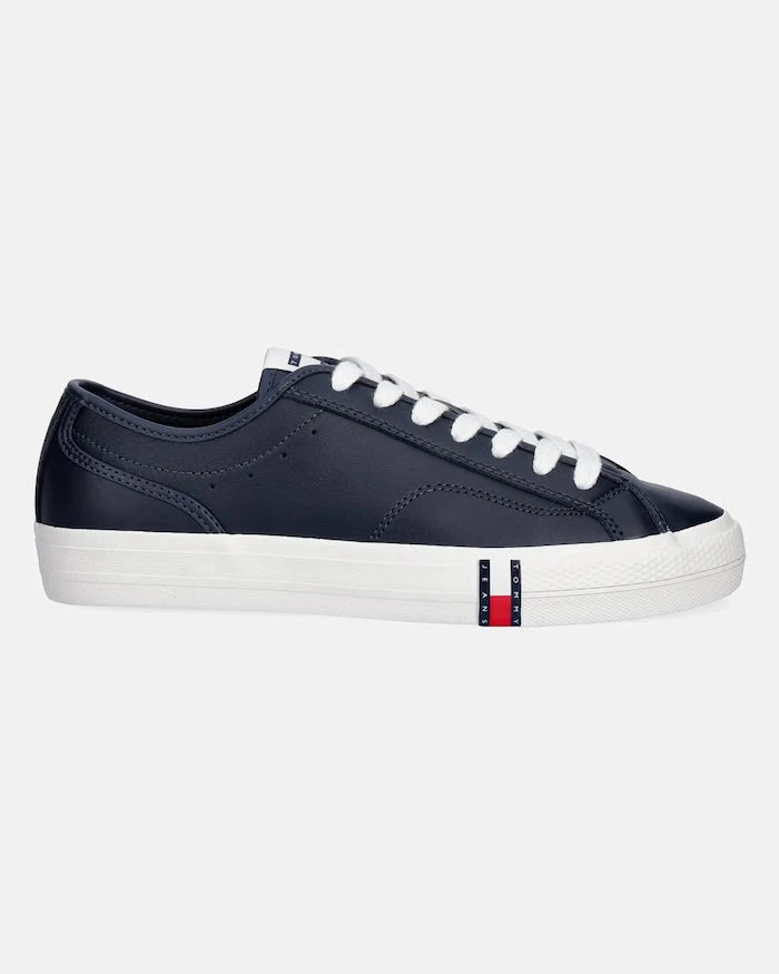 Tommy Jeans ARCHIVE VULC. Y2K LONG LACE düşük kesim erkek deri spor ayakkabı
