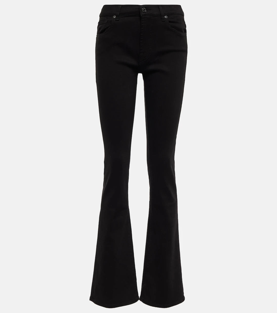 7 For All Mankind - بنطلون جينز بقصة البوت كت متوسط الارتفاع بتقنية B(AIR)