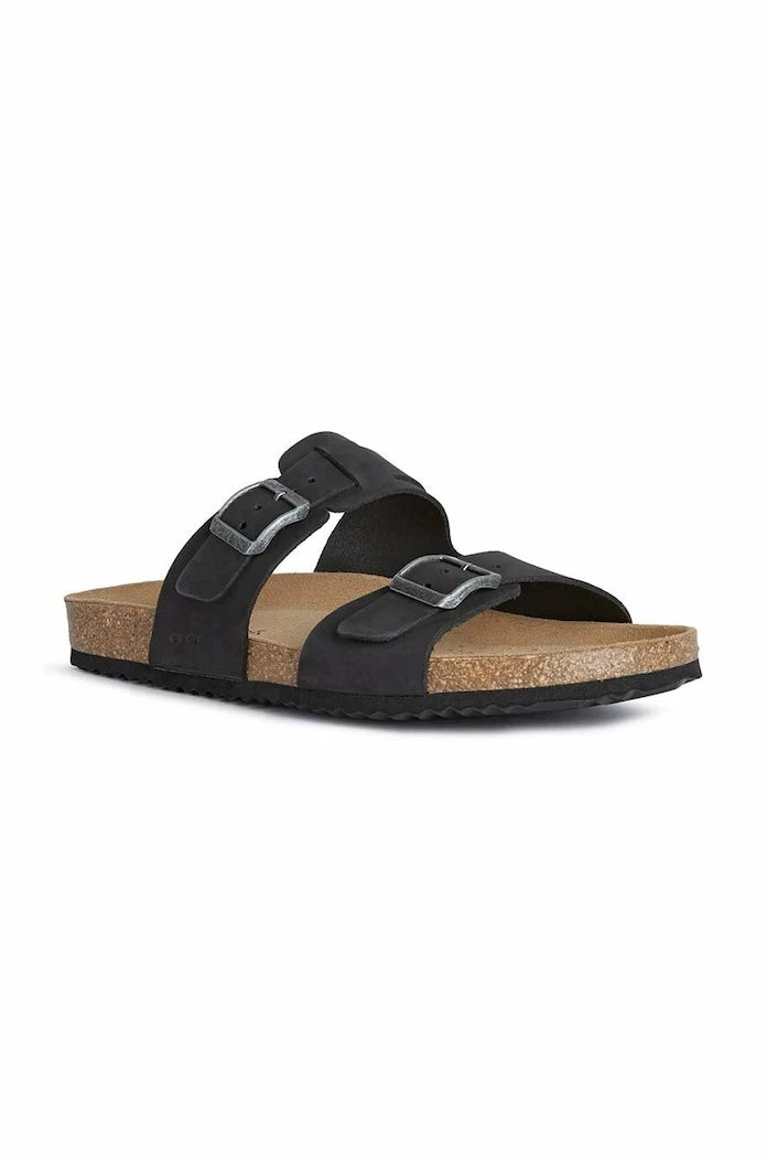 Geox U SANDAL GHITA B Süet Terlik