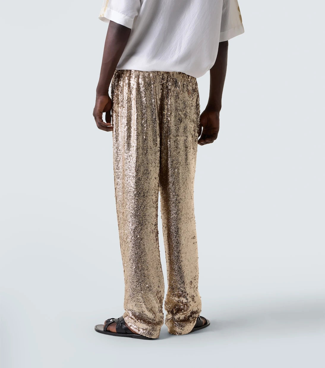 Dries Van Noten - Payetli düz pantolon