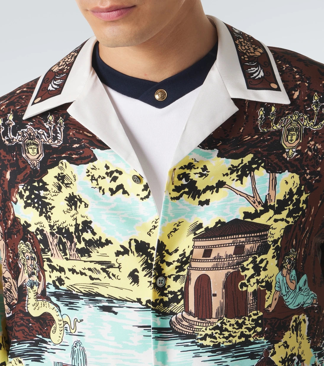 Versace - Printed silk shirt
