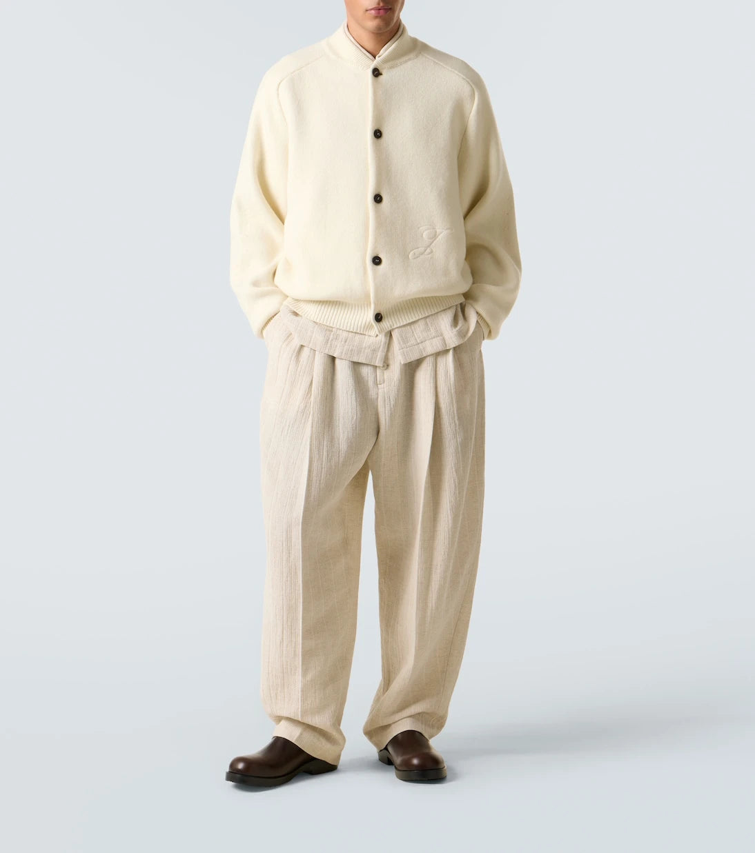 Jacquemus - Pallone wool and cashmere cardigan