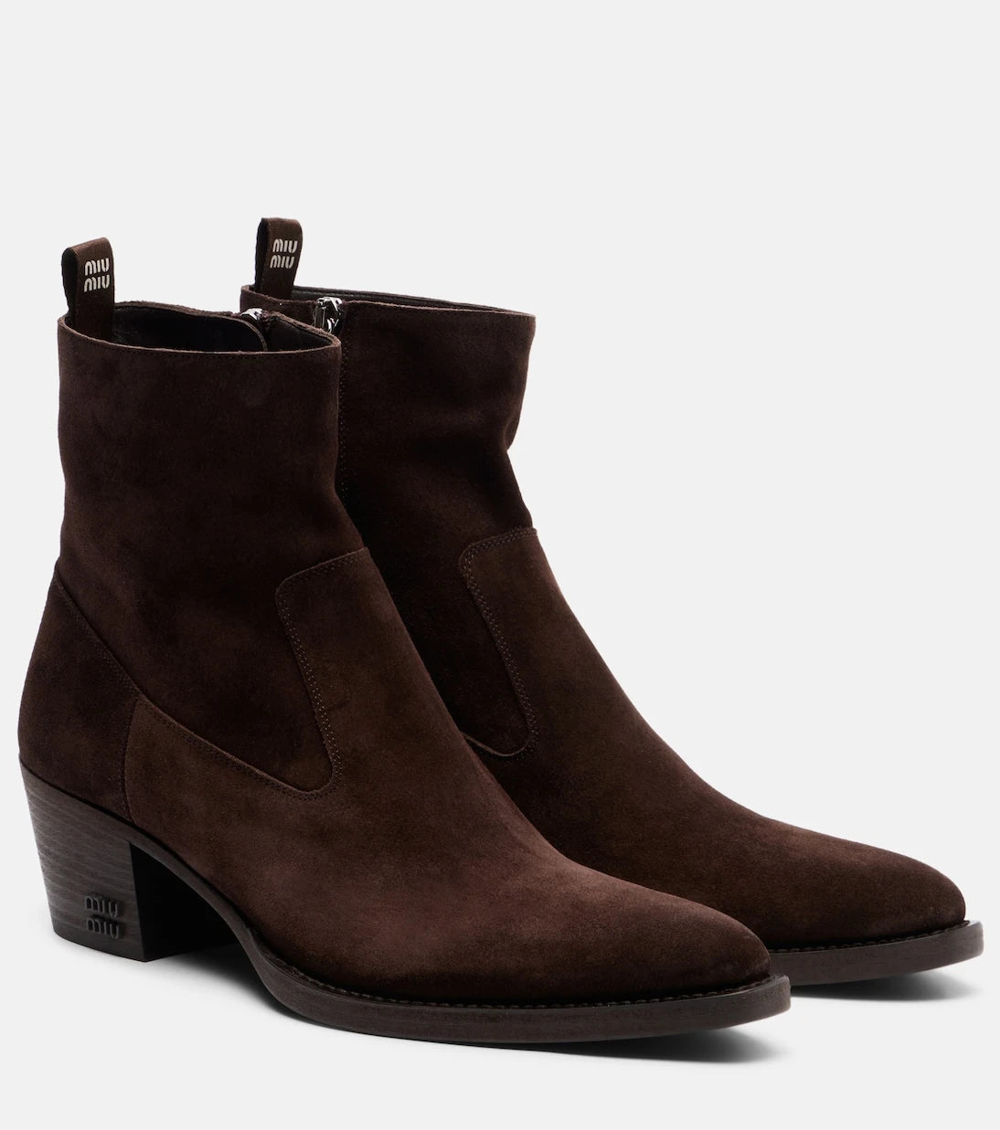 Miu Miu - Suede ankle boots