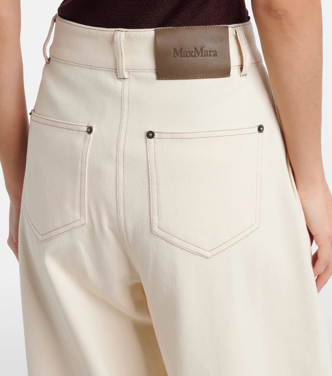 Max Mara - Pleated wide-leg jeans
