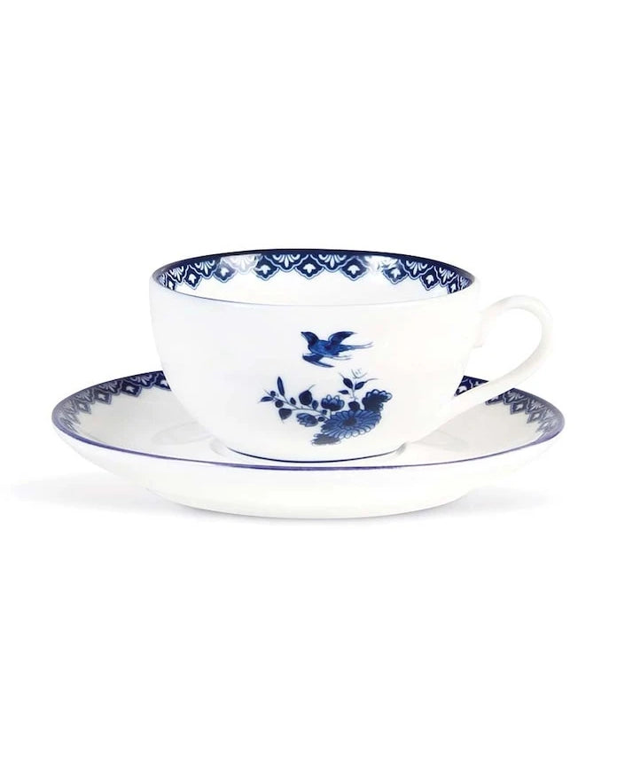 &k amsterdam Delftware 2 Parça Fincan ve Fincan Tabağı