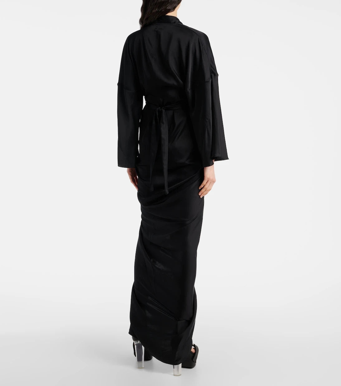 Rick Owens - Hollywood charmeuse wrap dress