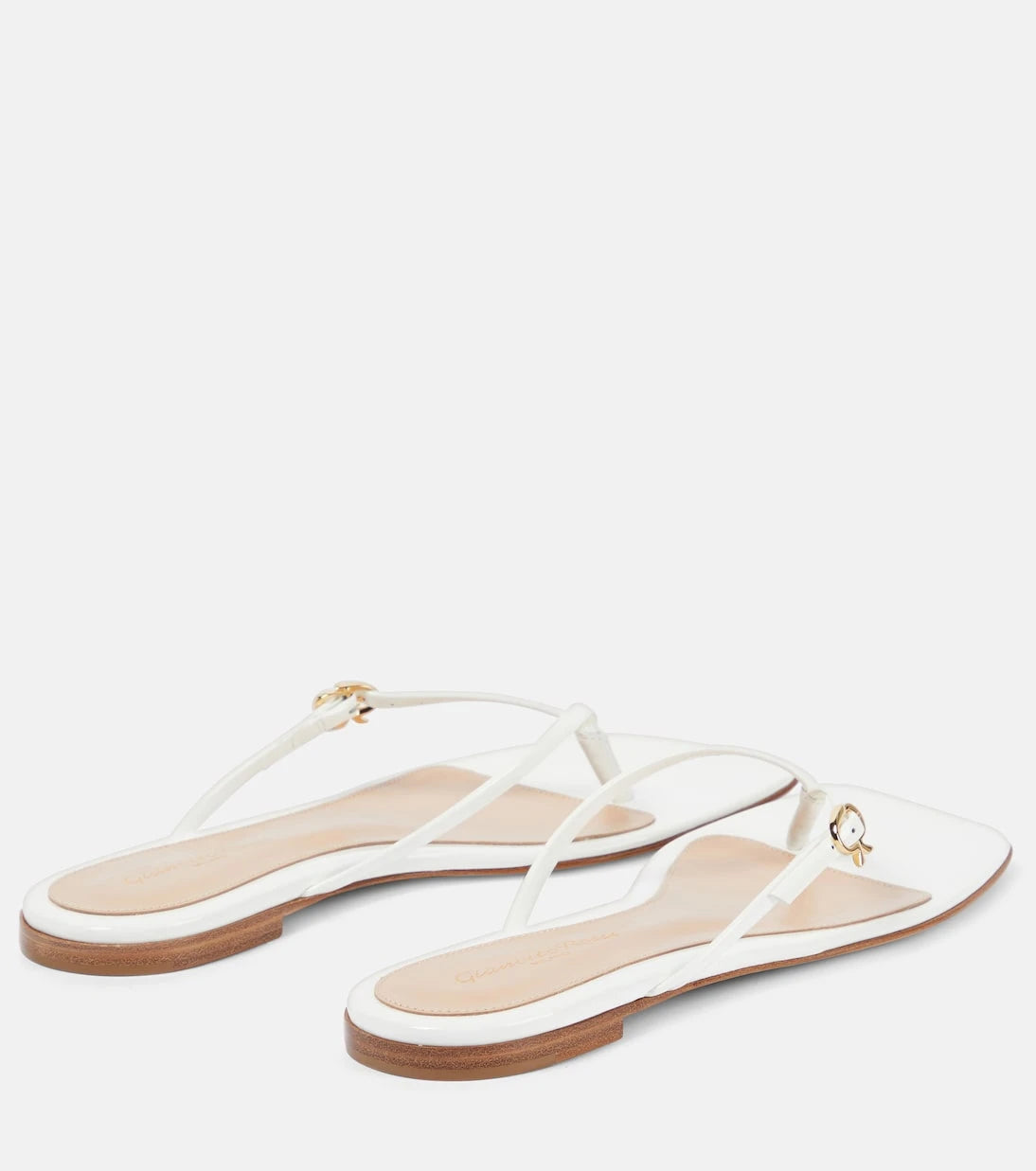 Gianvito Rossi - Patent leather thong sandals
