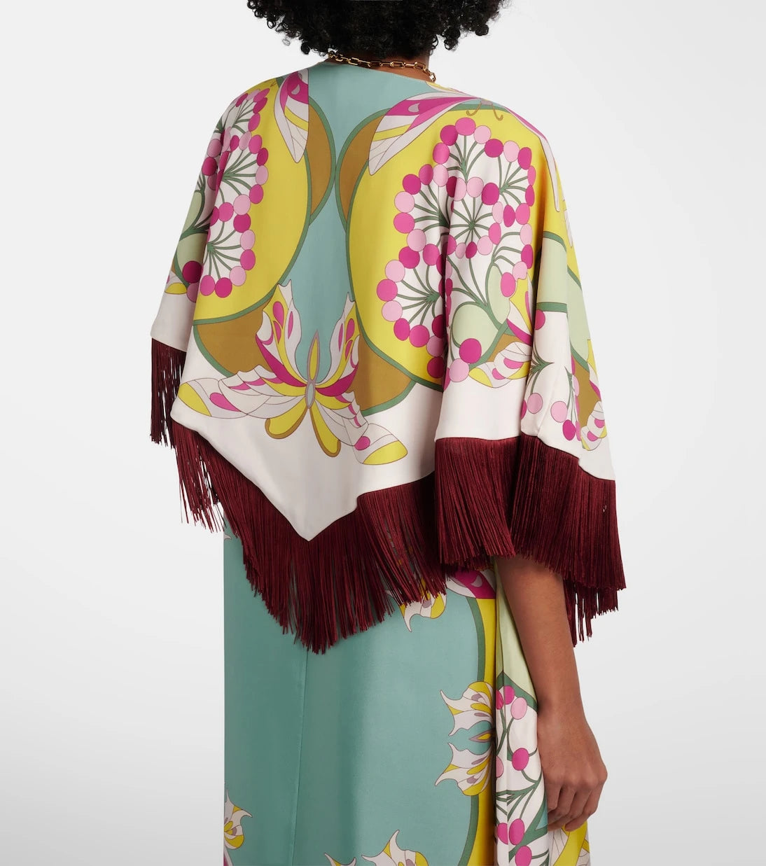 La DoubleJ - Florette Placée reversible satin poncho