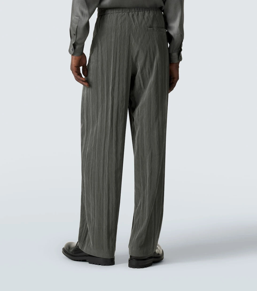 Giorgio Armani - Pleated canvas wide-leg pants