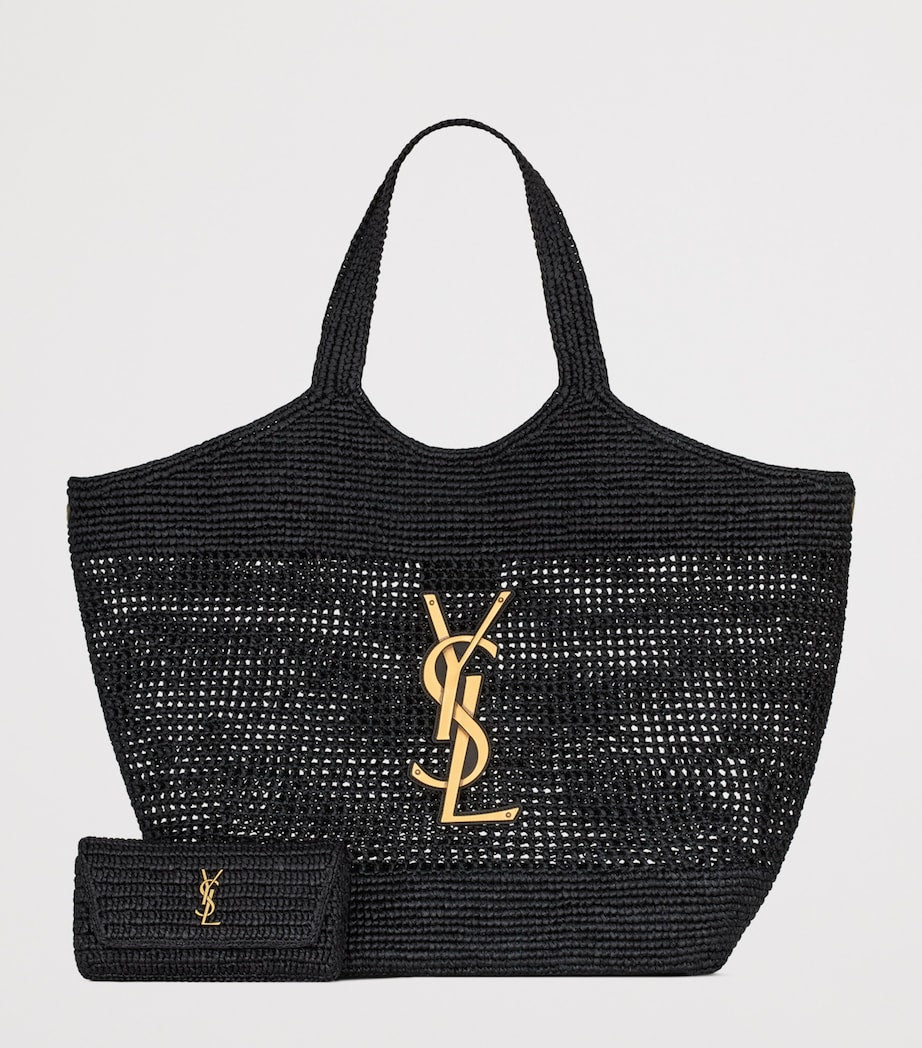 Saint Laurent Black Maxi Icare Tote Bag
