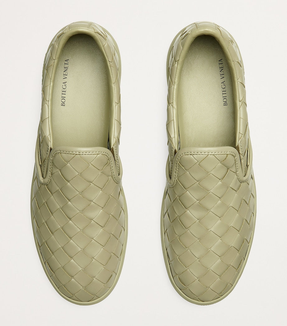 Bottega Veneta Leather Intrecciato Sawyer Sneakers
