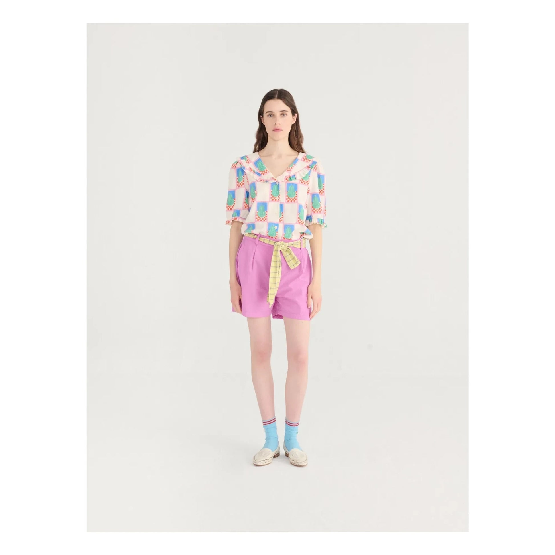 Bobo Choses - Pear Cotton Shirt | Cream