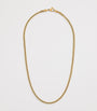 Small Yellow Gold Woven Chain Necklace