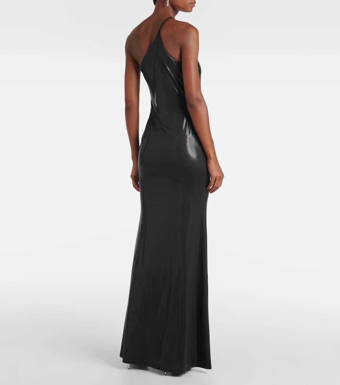The Sei - One-shoulder metallic jersey gown