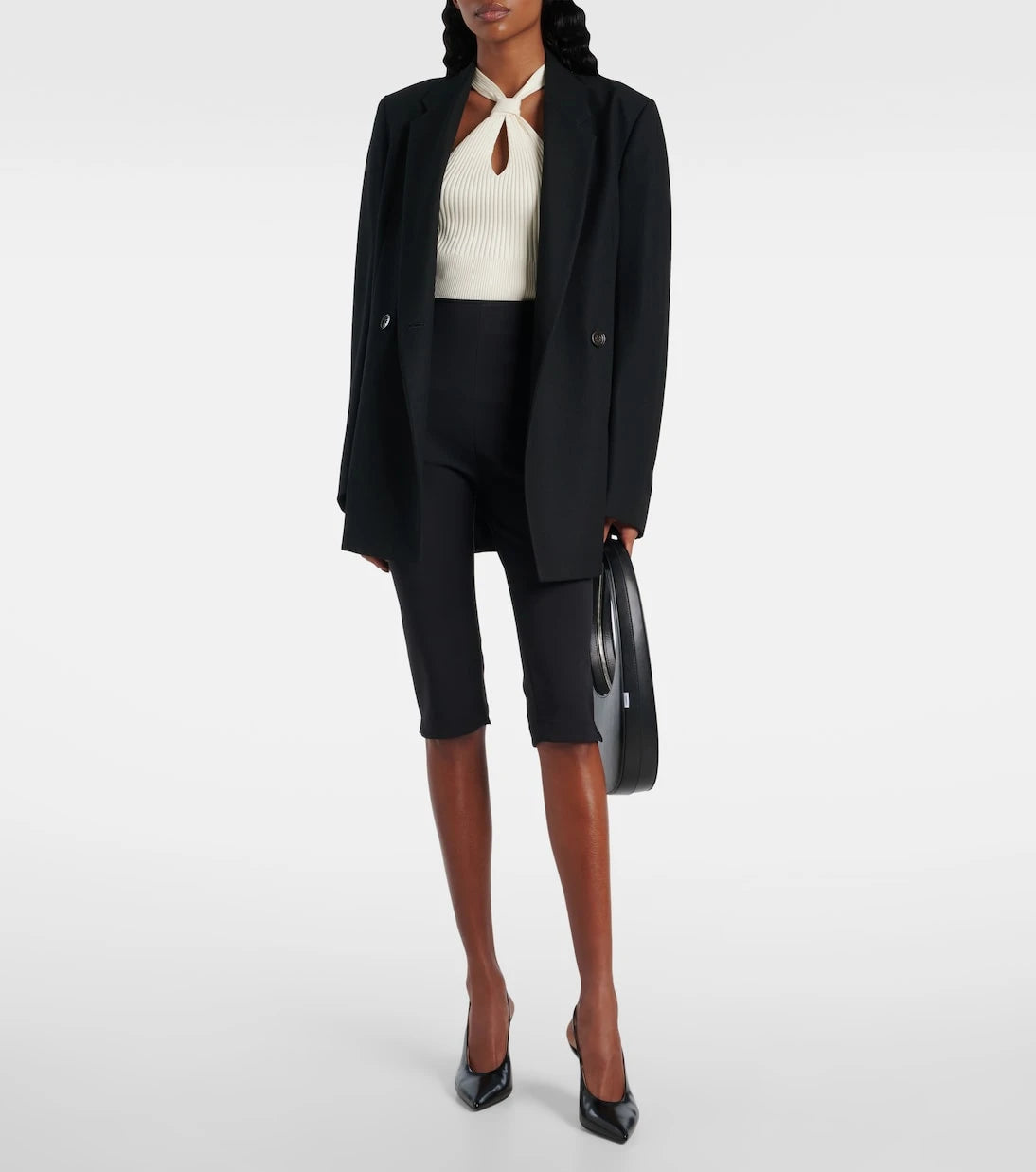 Simkhai - Andrea ribbed-knit halterneck top
