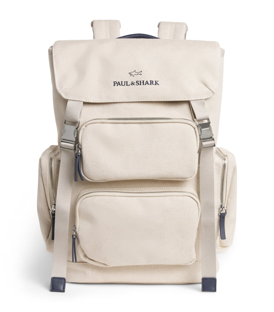 Paul & Shark Cotton-Blend Canvas Backpack