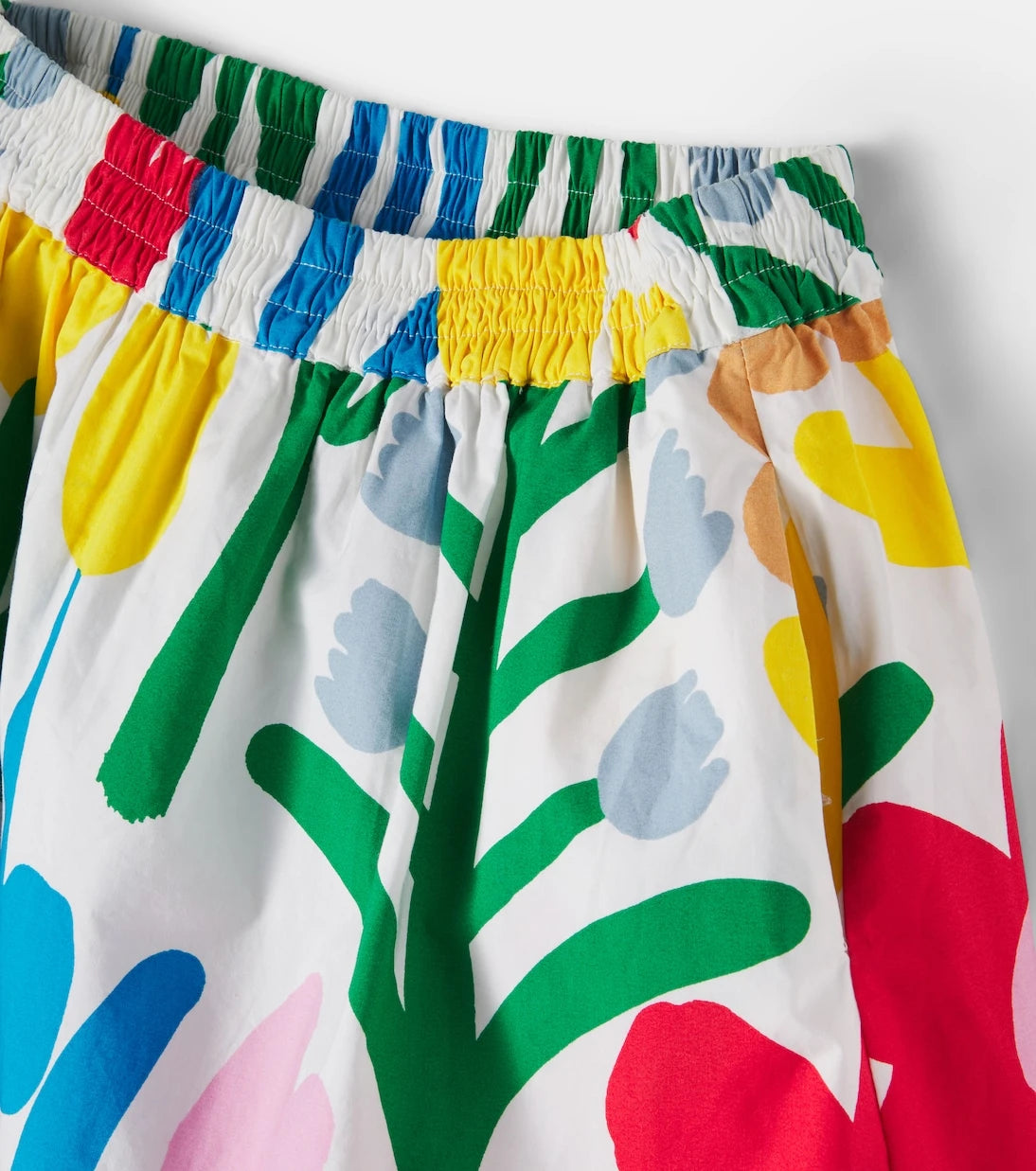 Stella McCartney Kids - تنورة قطنية بنقشة زهور
