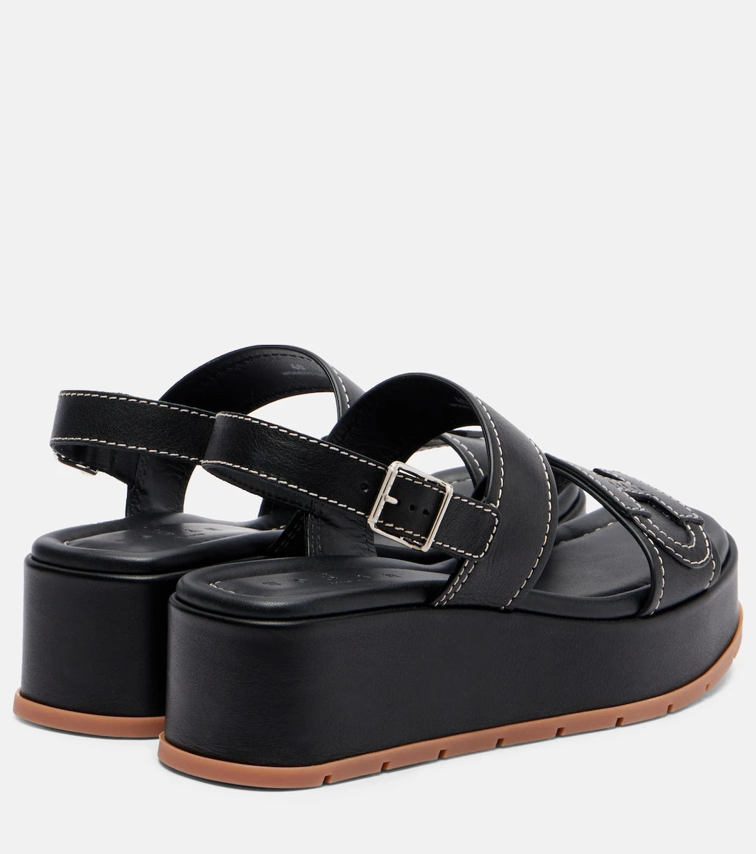 Hogan - H703 leather platform sandals