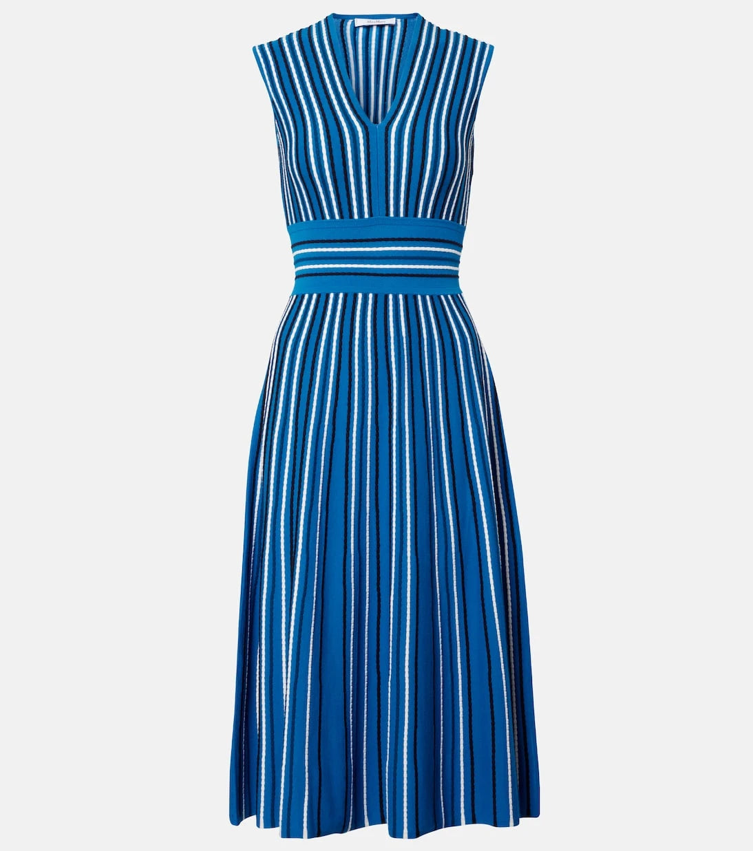 Max Mara - Striped knitted midi dress
