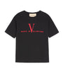 Valentino Garavani Cotton Made in Valentino Logo T-Shirt