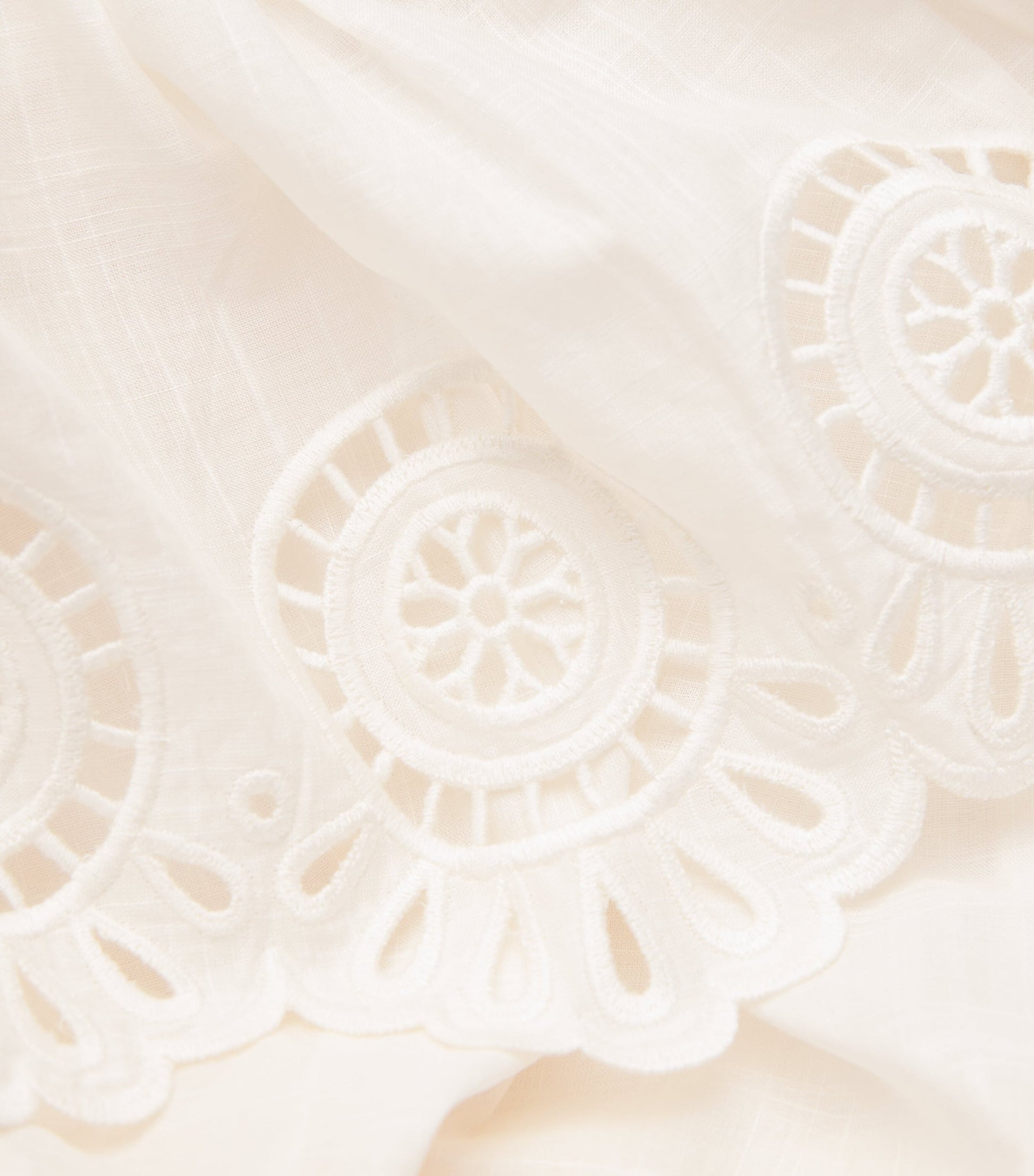 Zimmermann White Broderie Anglaise Lucky Midi Skirt