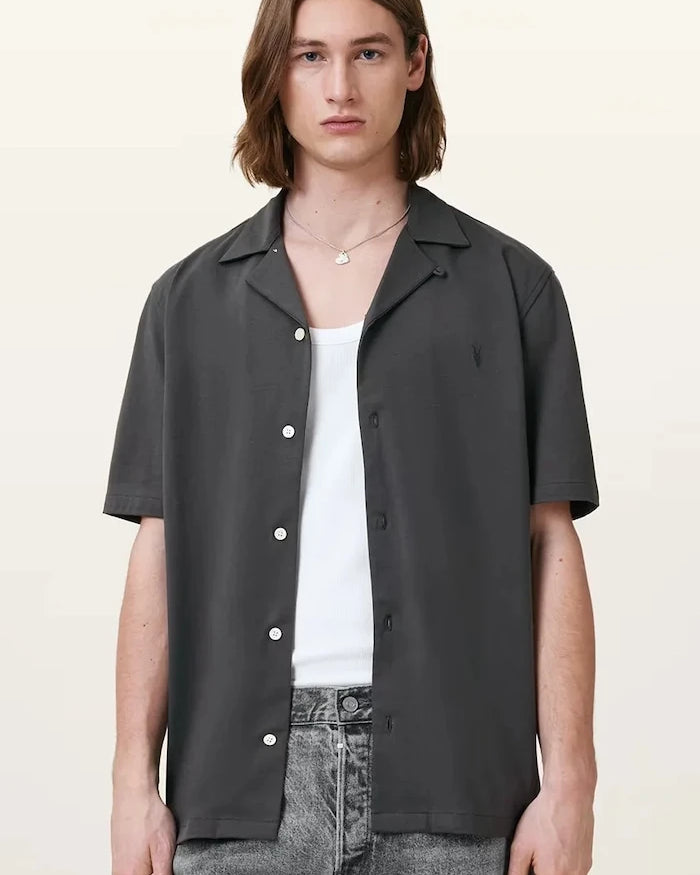 AllSaints Erkek Pamuklu Gömlek HUDSON